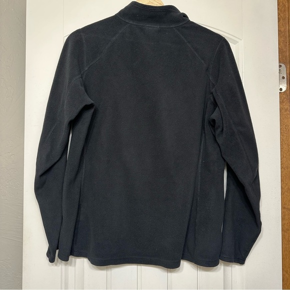 Women’s Light Weight Long Sleeve Fleece North Face Half Zip Jacket Black Large - Picture 2 of 6